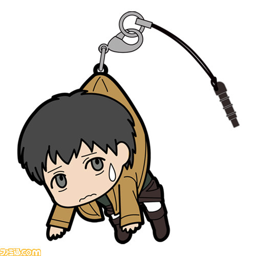 『進撃の巨人』おなじみのキャラクターたちが“つままれ姿”でキーホルダー＆ストラップになって登場！_07