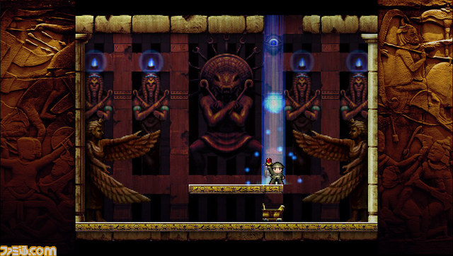 『LA-MULANA EX』が東京ゲームショウ 2014に出展 タイムアタックモードで条件を満たすと限定オリジナルキーホルダーがもらえちゃう_01