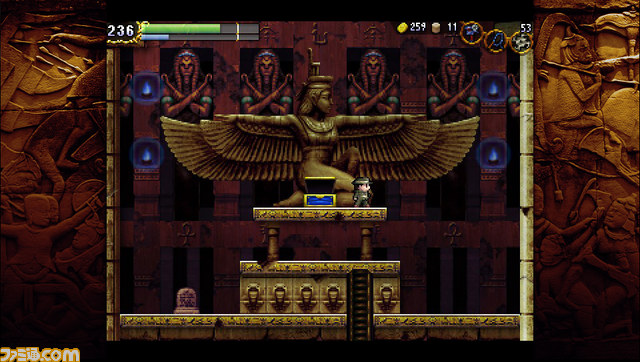『LA-MULANA EX』が東京ゲームショウ 2014に出展 タイムアタックモードで条件を満たすと限定オリジナルキーホルダーがもらえちゃう_04