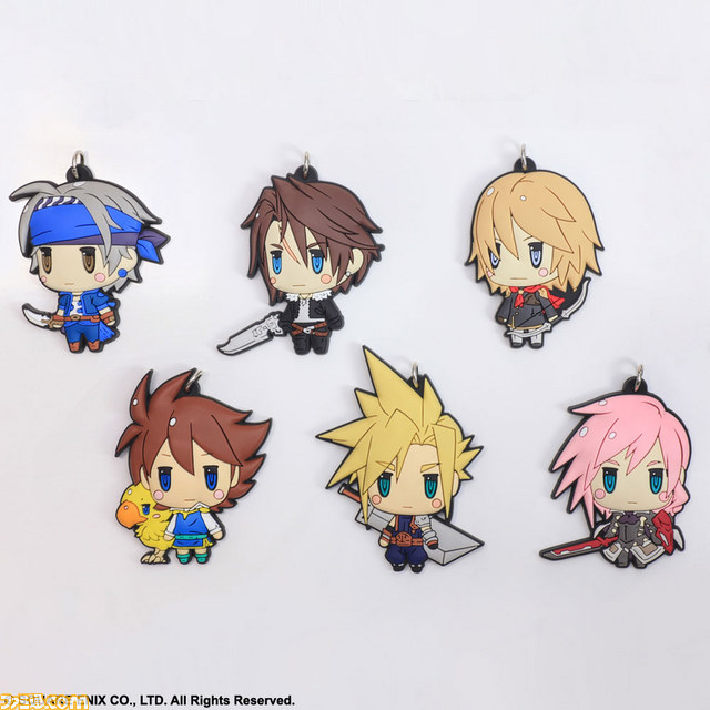 ファイナルファンタジー シリーズのキャラクターがかわいいラバーストラップになって登場 Tgs 14 で先行発売も ファミ通 Com