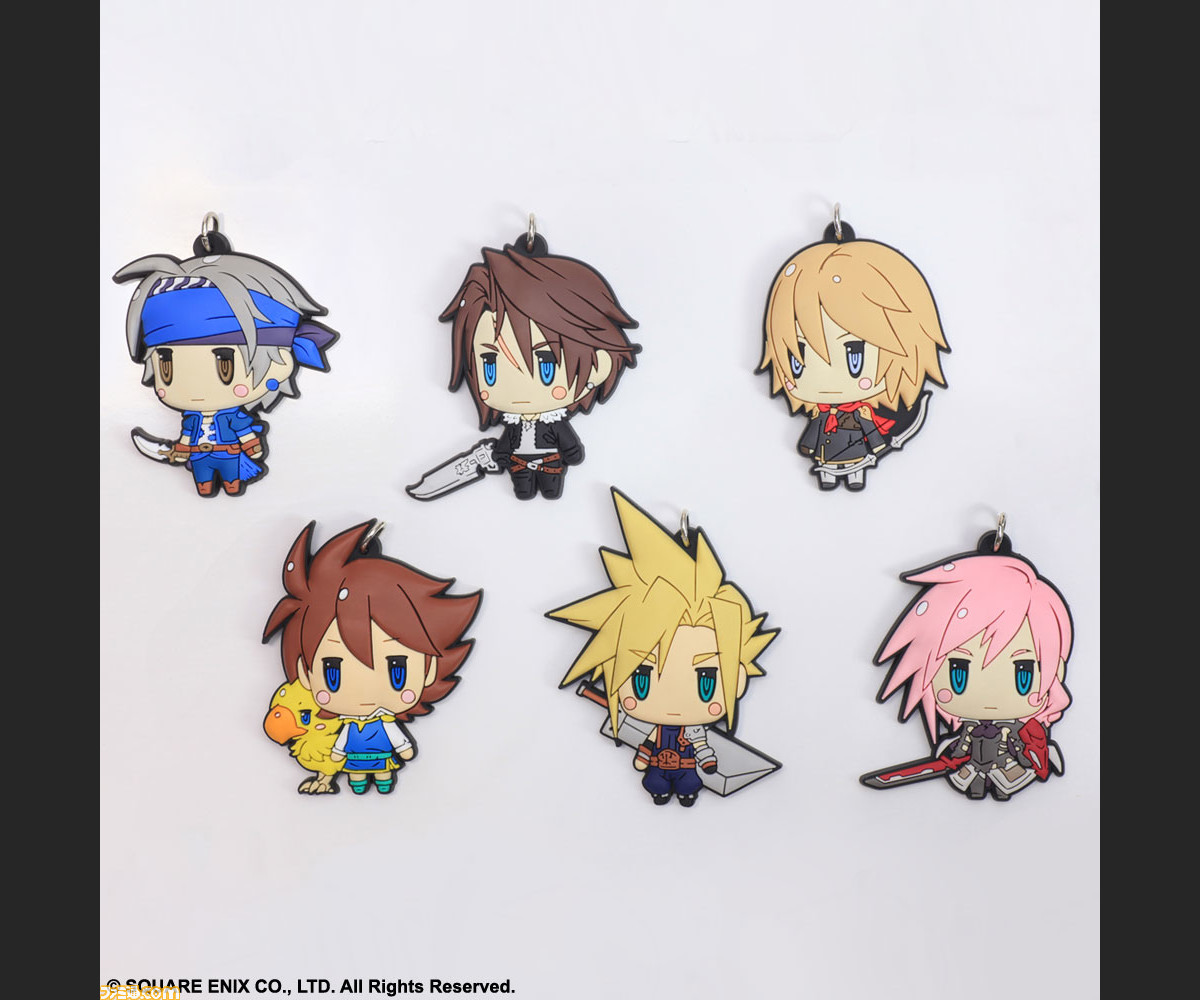 ファイナルファンタジー シリーズのキャラクターがかわいいラバーストラップになって登場 Tgs 14 で先行発売も ファミ通 Com