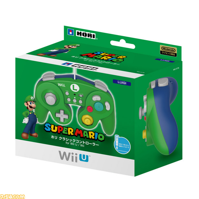 マリオとルイージの ホリ クラシックコントローラー For Wii U Wii が14年12月6日に発売決定 ファミ通 Com