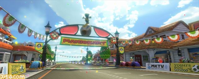 『マリオカート8』追加コンテンツ第1弾続報! 人気サーキット“GC ヨッシーサーキット”が復刻【動画あり】_07