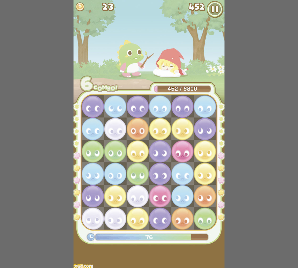 バブルンマーチ タイトーの人気キャラクター バブルン たちがパズルゲームで大活躍 ファミ通 Com