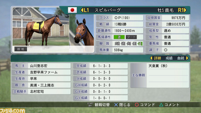 『ウイニングポスト8 2015』がPS3、PS Vita、PCで発売決定!_06