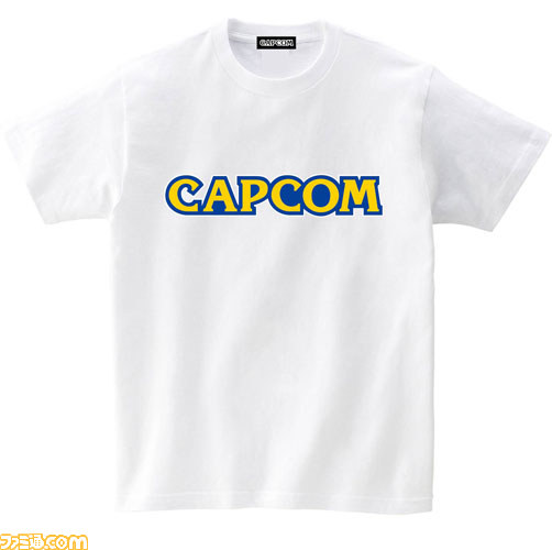 カプコンの“CAPCOM”ロゴがTシャツに！ ベーシックに着こなせるWHITEとBLACKの2色展開_01