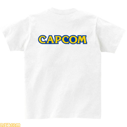 カプコンの“CAPCOM”ロゴがTシャツに！ ベーシックに着こなせるWHITEとBLACKの2色展開_02