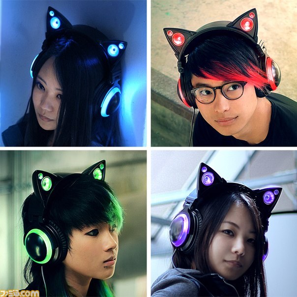 AXENT WEAR ネコ耳ヘッドフォン Cat Ear ブルー 青 送料込み