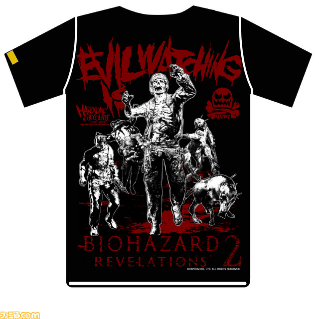『バイオハザード リベレーションズ2』とホラー系ブランド“ハードコアチョコレート”によるコラボTシャツ＆パーカーが登場_04