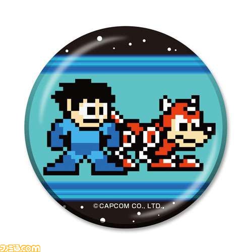 トール ロックマン3缶バッジ ロックバスターキャップ まとめ2点