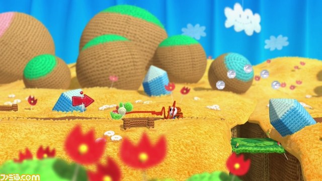 『ヨッシー ウールワールド』は2015年夏発売！　毛糸のamiiboも3種類発売決定_16
