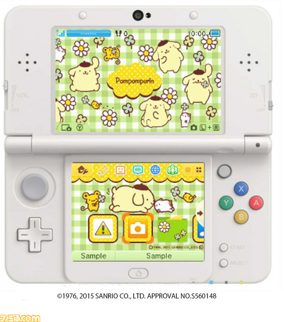 ポムポムプリン がニンテンドー3dsの テーマ に登場 ファミ通 Com ポムポムプリン がニンテンドー3dsの テーマ に登場 ファミ通 Com