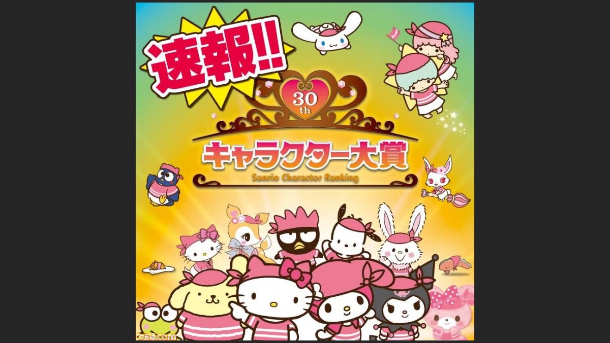 15年サンリオキャラクター大賞 の投票初日トップ5が発表 初日1位と2位を独占したのはあのタイトル ファミ通 Com 15年サンリオキャラクター大賞 の投票初日トップ5が発表 初日1位と2位を独占したのはあのタイトル ファミ通 Com