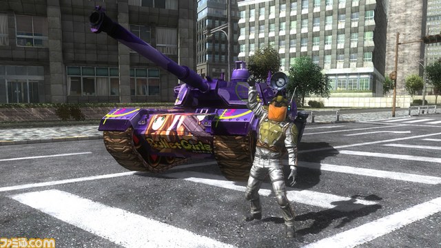 『地球防衛軍4.1 THE SHADOW OF NEW DESPAIR』の新DLCとして『バレットガールズ』＆『夏色ハイスクル』とのコラボ“イタ戦車”が配信_08
