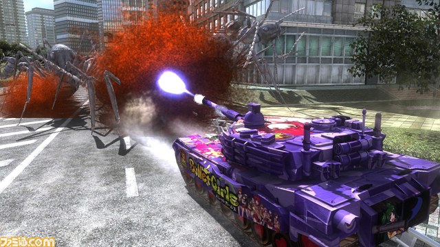 『地球防衛軍4.1 THE SHADOW OF NEW DESPAIR』の新DLCとして『バレットガールズ』＆『夏色ハイスクル』とのコラボ“イタ戦車”が配信_09