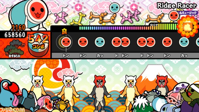 『太鼓の達人 Vバージョン』“和楽器バンド”の新曲『華振舞』や『Ridge Racer』など収録楽曲が公開_02