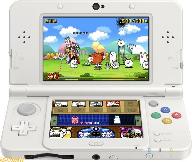 3ds とびだす にゃんこ大戦争 対戦もできるキモかわ にゃんこ育成ゲームがついに配信開始 ファミ通 Com