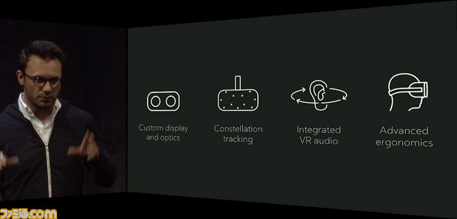 Oculus Riftの製品版デザインが正式公開。専用コントローラーやXbox Oneとの連携、スクウェア・エニックス参加なども判明_01