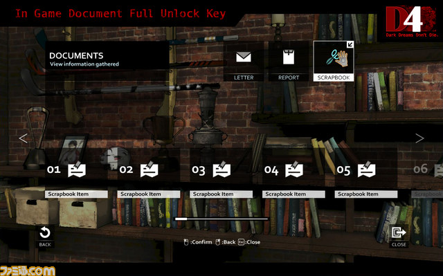 PC版『D4: Dark Dreams Don't Die』 ゲーム内に登場するドキュメントを一挙に取得できるDLCを販売開始_04