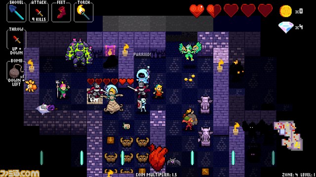 ローグライク・リズムゲーム『クリプト・オブ・ネクロダンサー』がPS4＆PS Vitaで国内配信決定_10