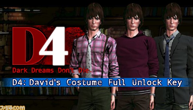 PC版『D4: Dark Dreams Don't Die』 ゲーム中に入手できる衣装、髭をすべて取得できる衣装全解除キーが配信_02