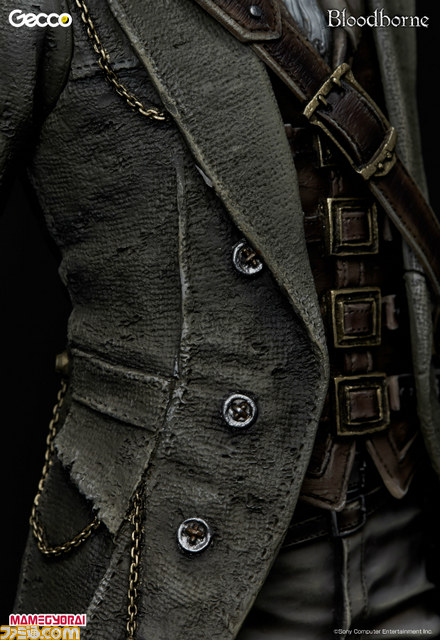 『Bloodborne』狩人の1/6スタチューが登場。ノコギリ鉈が変形可能で、獣の返り血を浴びた数量限定版も_12