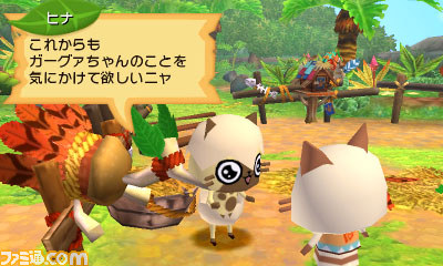 『モンハン日記 ぽかぽかアイルー村DX』の『モンスターハンタークロス』とのセーブデータ特典の詳細が判明！　村の施設の情報も_11