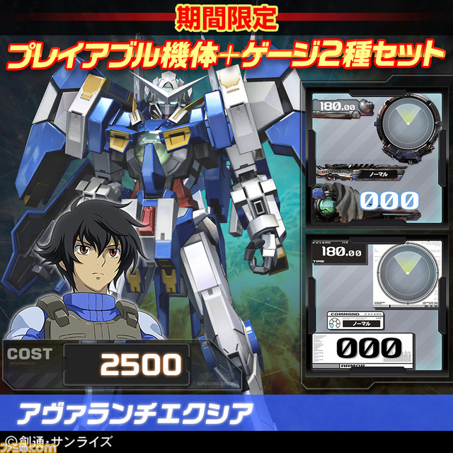 『機動戦士ガンダム エクストリームバーサス フルブースト』DLC機体1種＆ゲージ2種のセットがお得！　9月17日よりTGS2015開催記念キャンペーンがスタート_09