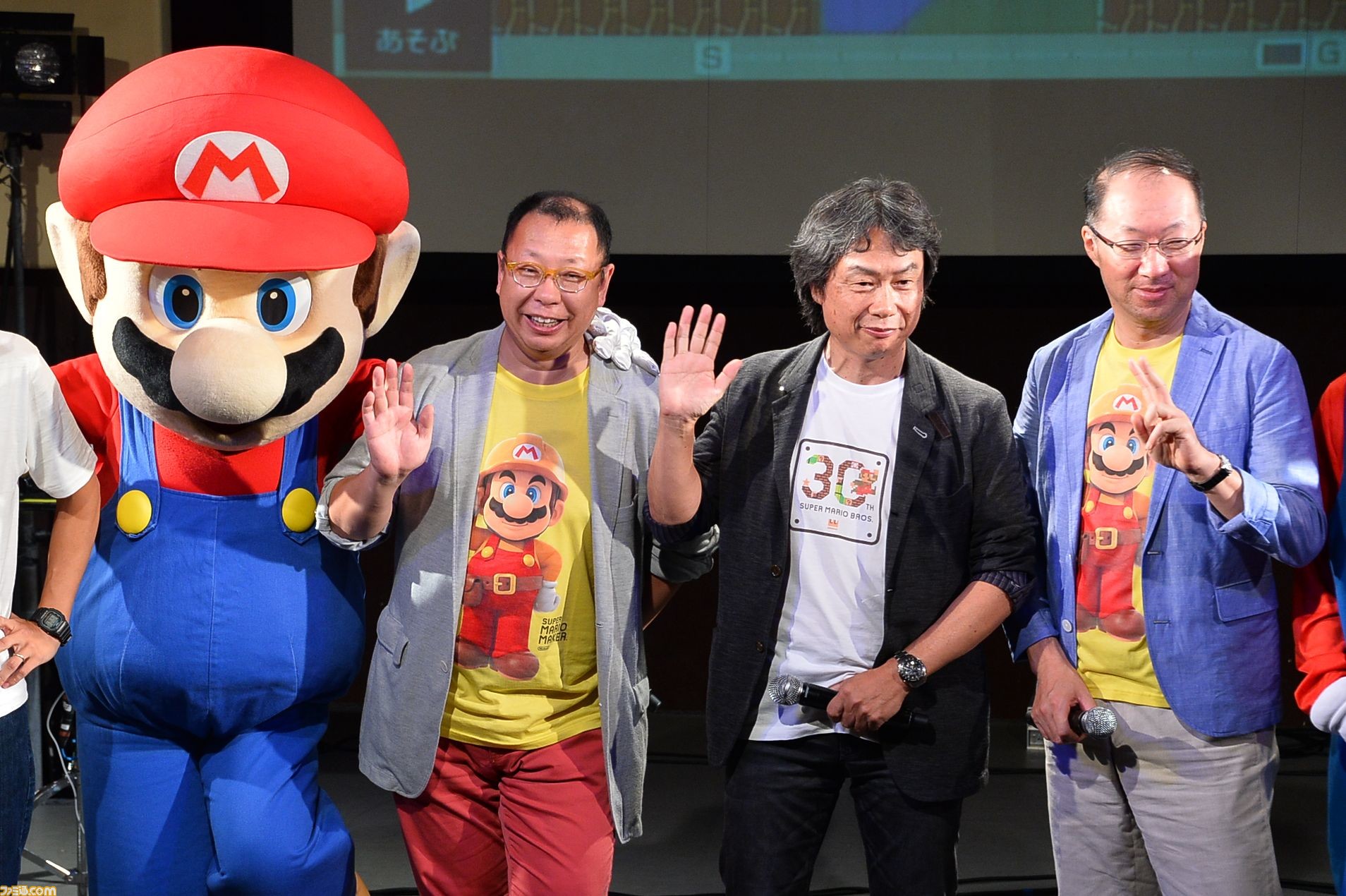 宮本茂氏 手塚卓志氏 近藤浩治氏がゲスト参加 スーパーマリオの誕生日を祝う スーパーマリオ30祭 をリポート ファミ通 Com