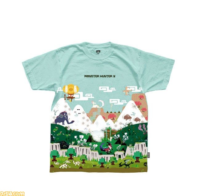 『モンスターハンタークロス』とユニクロのコラボレーションによるパーカとTシャツが登場！_09