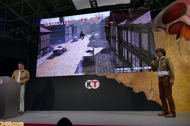 『進撃の巨人』実機でのデモプレイを初公開！ 立体機動装置でくり広げられる大興奮のステージイベントを紹介【TGS2015】_09
