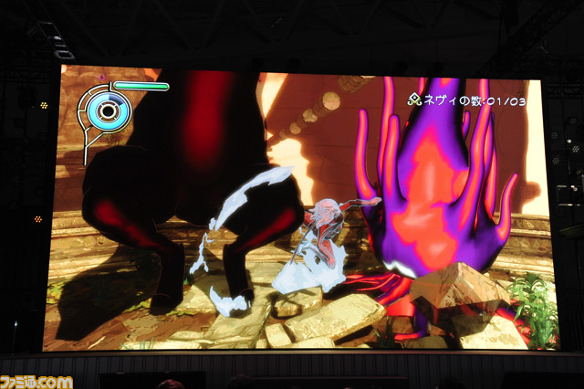 目と耳と巨大スクリーンで無重力を楽しむ！　PS4版『GRAVITY DAZE』夢遊入魂スペシャルステージ【TGS2015】_12