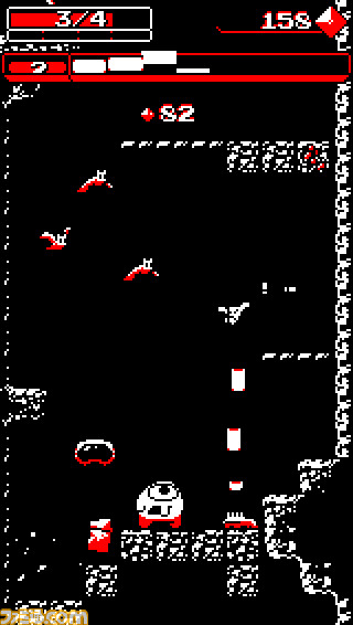 井戸の中を落ちていく“下スクロール”アクションシューティング『Downwell』iOS版が今週木曜日配信開始_04