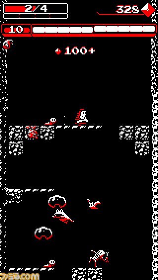 井戸の中を落ちていく“下スクロール”アクションシューティング『Downwell』iOS版が今週木曜日配信開始_06