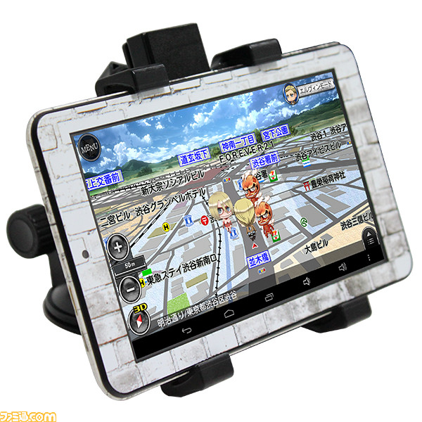 『進撃の巨人』キャラクターボイスナビゲーション搭載の“タブレットナビ限定セット”が登場 録り下ろし音声も満載!_02