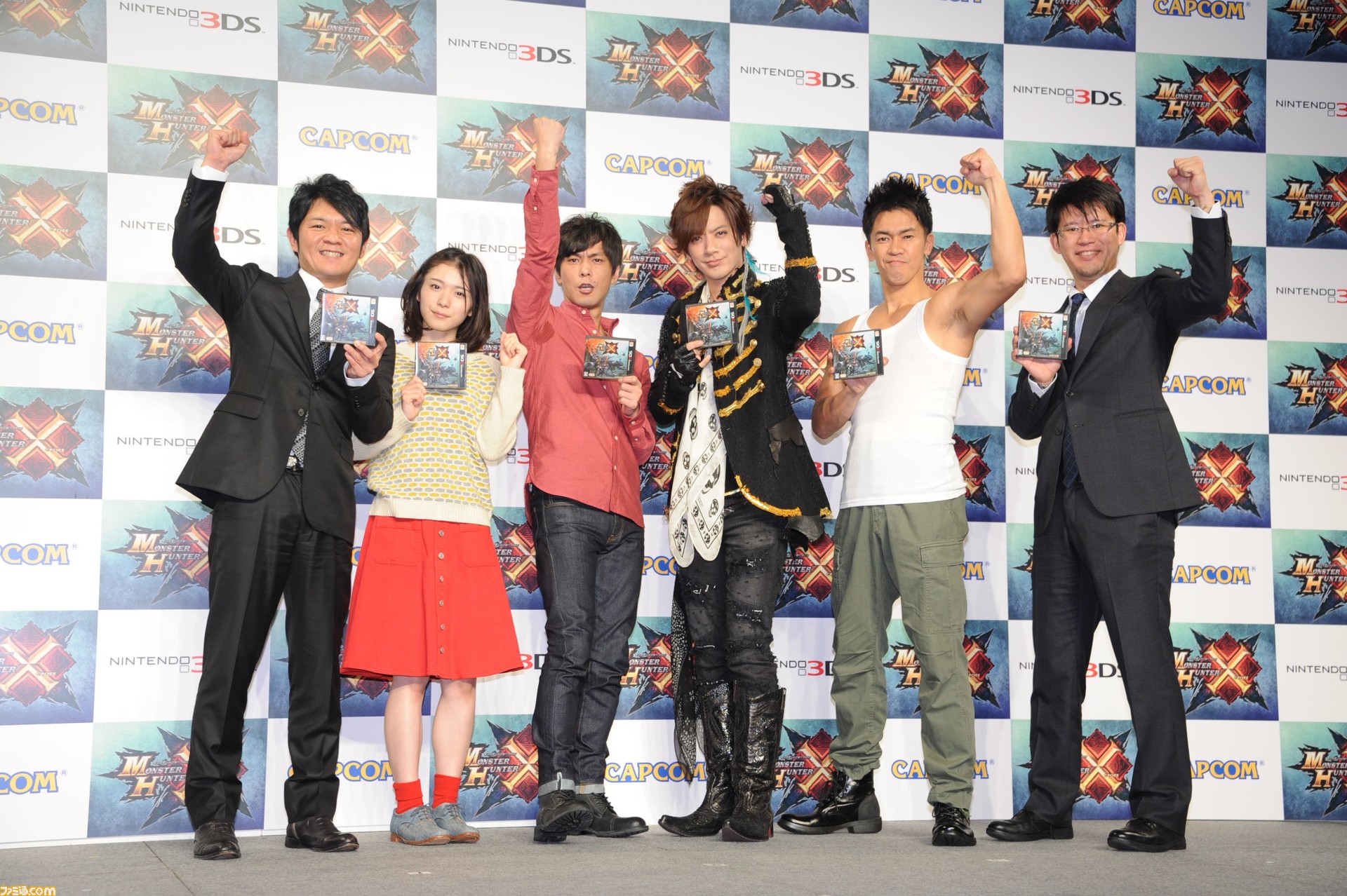 モンスターハンタークロス Cm完成発表会開催 Daigoさん 井上聡さん 松岡茉優さん 武井壮さんが撮影秘話を語る ファミ通 Com モンスターハンタークロス Cm完成発表会開催 Daigoさん 井上聡さん 松岡茉優さん 武井壮さんが撮影秘話を語る ファミ通 Com