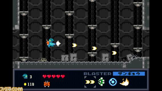 『ケロブラスター』カエル好きに捧げるレトロチックな横スクロールアクションゲームがSteamで配信開始！_08