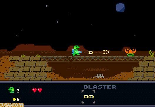 『ケロブラスター』カエル好きに捧げるレトロチックな横スクロールアクションゲームがSteamで配信開始！_04
