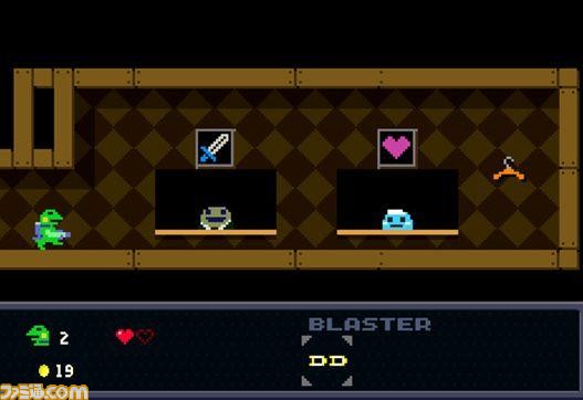 『ケロブラスター』カエル好きに捧げるレトロチックな横スクロールアクションゲームがSteamで配信開始！_05