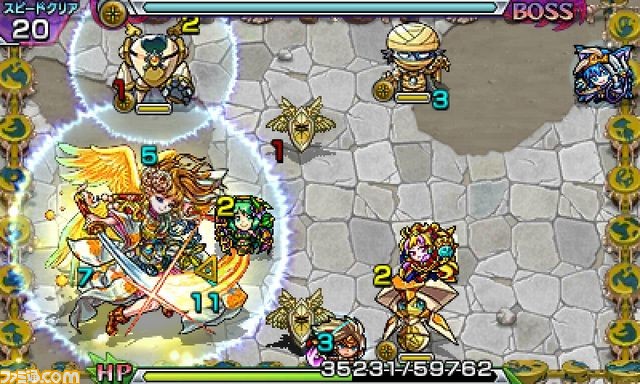 ニンテンドー3DS版『モンスターストライク』手持ちモンスター3体など不利な状況でバトルすることも!?　_16