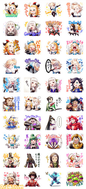 『ブレイブリー』シリーズ誕生3周年を記念して、公式LINEスタンプが配信開始_02