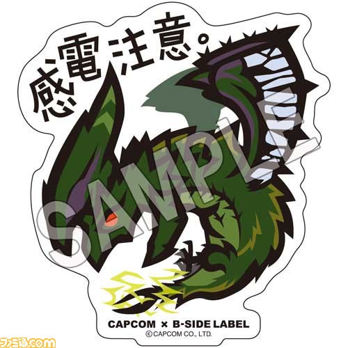 『モンスターハンター』、『戦国BASARA』などカプコン×B-SIDE LABELのコラボステッカー24種が1月28日発売_03