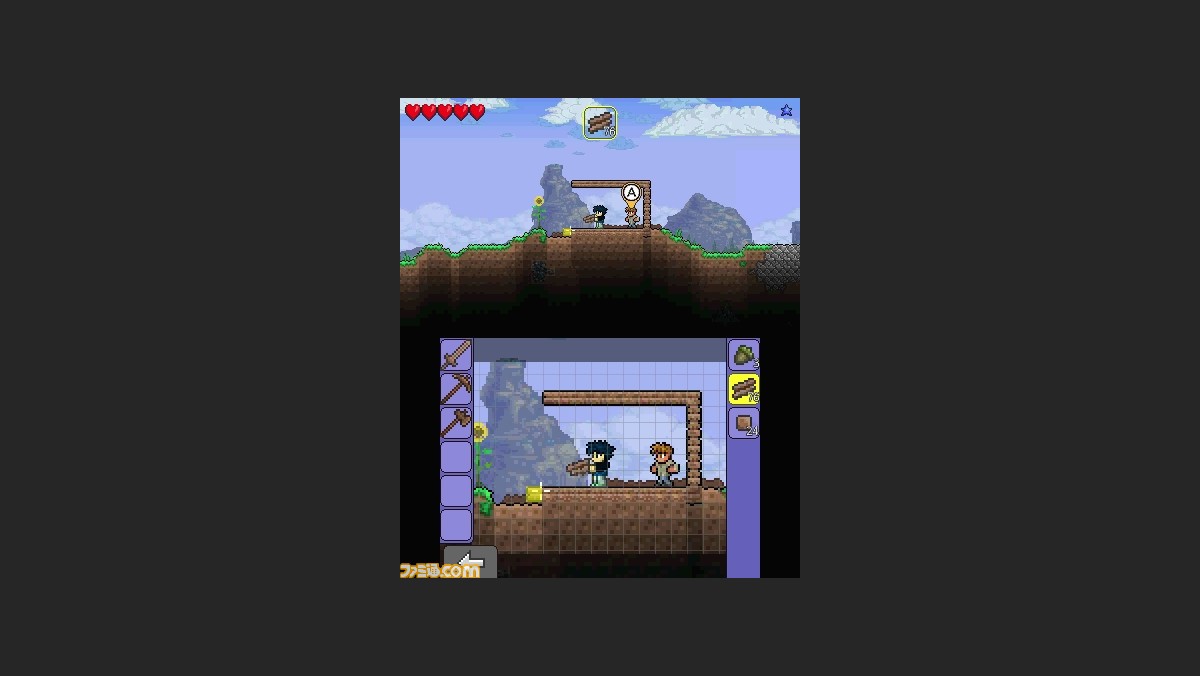 テラリア 遊びかた無限大のモノづくりアクションアドベンチャーゲーム 3ds版の発売日が決定 ファミ通 Com