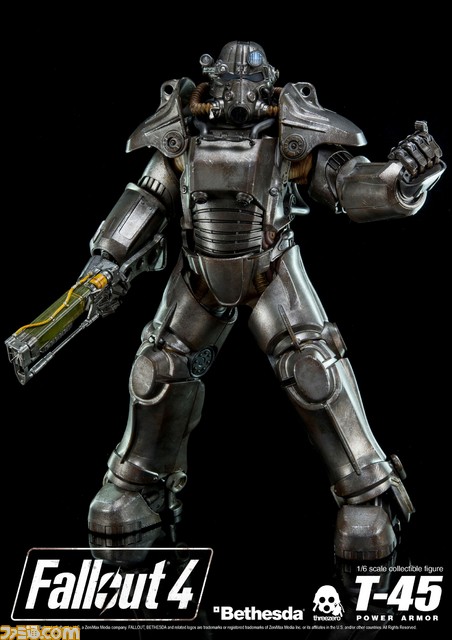 『フォールアウト4』1/6スケールのアクションフィギュア“T-45 POWER ARMOR”が国内発売決定_01