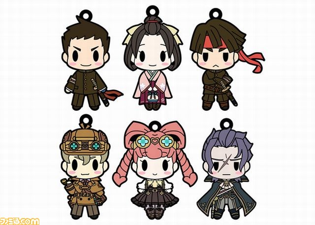 大逆転裁判ラバーストラップ成歩堂龍ノ介・亜双義一真