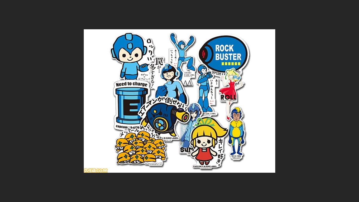 ロックマン の新作グッズが続々登場 B Side Label とのコラボステッカーや 1upクッション など ファミ通 Com