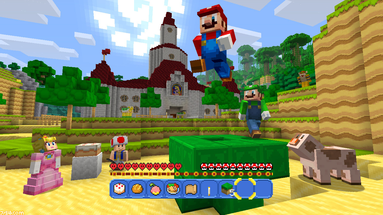 Minecraft Wii U Edition で マリオ をテーマにした世界を冒険できる追加コンテンツが日本でも無料配信決定 ファミ通 Com