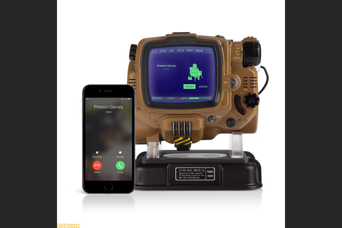 フォールアウト4 新たなpip Boy 3000レプリカが海外で登場 Bluetooth経由で電話も受けられる ファミ通 Com フォールアウト4 新たなpip Boy 3000レプリカが海外で登場 Bluetooth経由で電話も受けられる ファミ通 Com