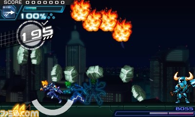 『蒼き雷霆ガンヴォルト 爪』と『ショベルナイト』のコラボ企画が決定！_08