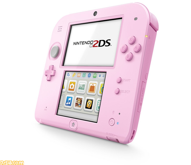 “ニンテンドー2DS”5種類が9月15日に発売決定！ ラベンダー、ピンク、ブルー、レッド、クリアブラックを用意【Nintendo 3DS
